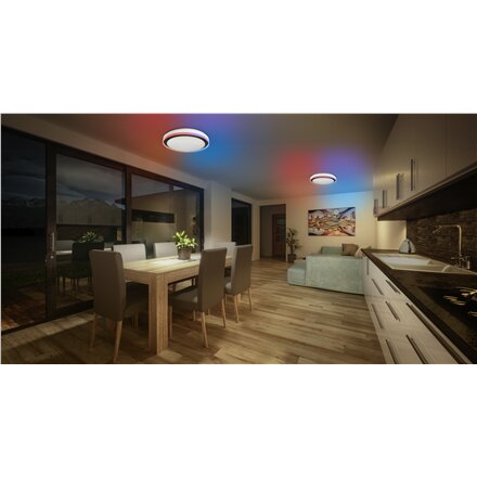 Osram SMART+ WIFI ORBIS MAGIC WALL/CEILING 500mm RGB+TW Dimmable black+white , 38 W , RGBTW , Wi-Fi