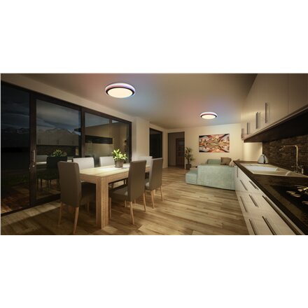 Osram SMART+ WIFI ORBIS MAGIC WALL/CEILING 500mm RGB+TW Dimmable black+white , 38 W , RGBTW , Wi-Fi