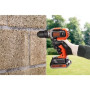 BLACK & DECKER , Cordless Drill/Driver with 2.0 Ah/4.0 Ah Battery , BCD003MEM2K-QW , 18 V , 2.0/4.0 Ah , Lithium