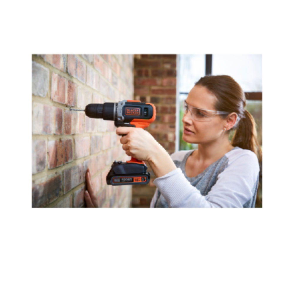 BLACK & DECKER , Cordless Drill/Driver with 2.0 Ah/4.0 Ah Battery , BCD003MEM2K-QW , 18 V , 2.0/4.0 Ah , Lithium