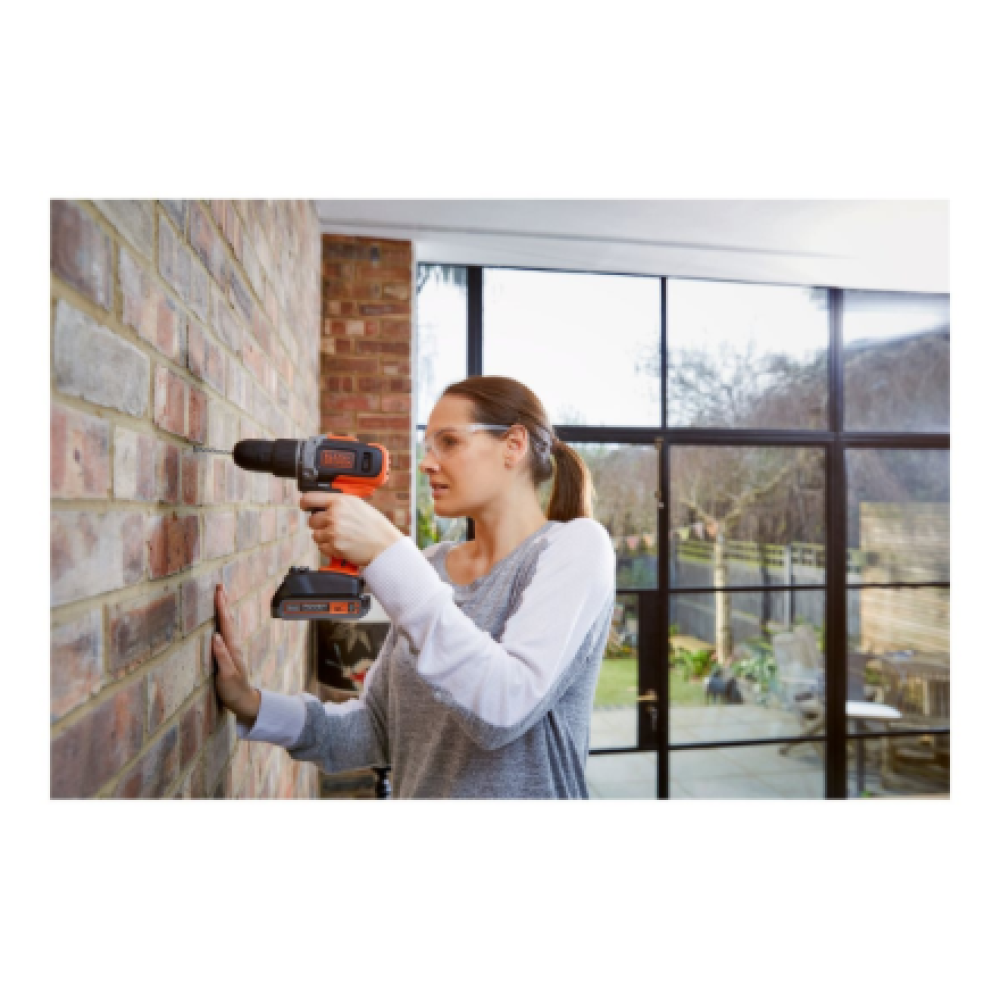 BLACK & DECKER , Cordless Drill/Driver with 2.0 Ah/4.0 Ah Battery , BCD003MEM2K-QW , 18 V , 2.0/4.0 Ah , Lithium