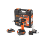 BLACK & DECKER , Cordless Drill/Driver with 2.0 Ah/4.0 Ah Battery , BCD003MEM2K-QW , 18 V , 2.0/4.0 Ah , Lithium
