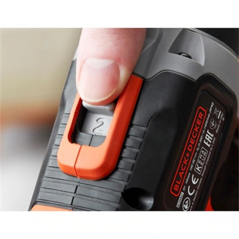 BLACK & DECKER , Cordless Drill/Driver with 2.0 Ah/4.0 Ah Battery , BCD003MEM2K-QW , 18 V , 2.0/4.0 Ah , Lithium