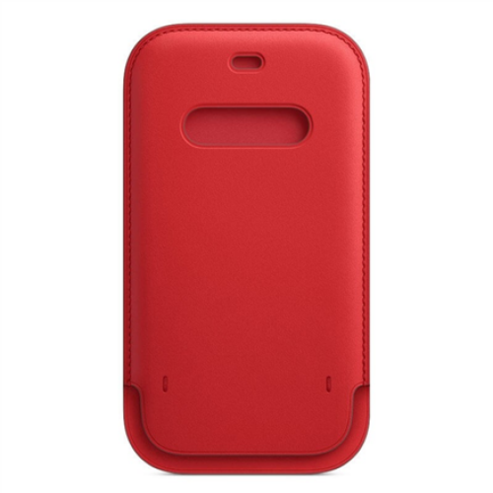 Apple , 12, 12 Pro Leather Sleeve with MagSafe , Sleeve with MagSafe , Apple , iPhone 12, iPhone 12 Pro , Leather , Red