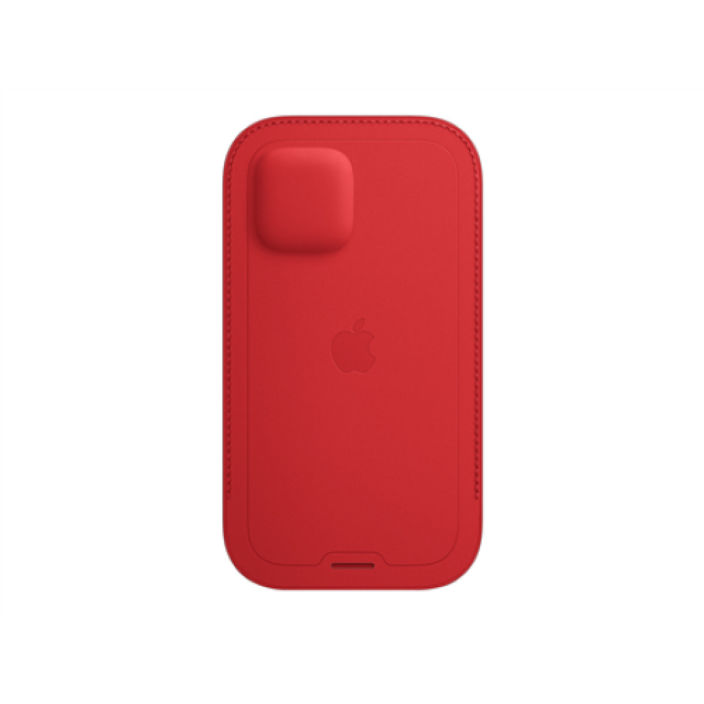 Apple , 12, 12 Pro Leather Sleeve with MagSafe , Sleeve with MagSafe , Apple , iPhone 12, iPhone 12 Pro , Leather , Red