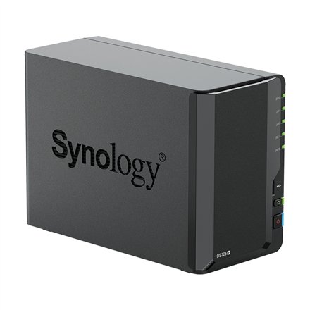 Synology DiskStation , DS225+ , Intel Celeron , J4125 , 2 GB , DDR4 , Black