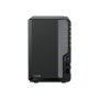 Synology DiskStation , DS225+ , Intel Celeron , J4125 , 2 GB , DDR4 , Black