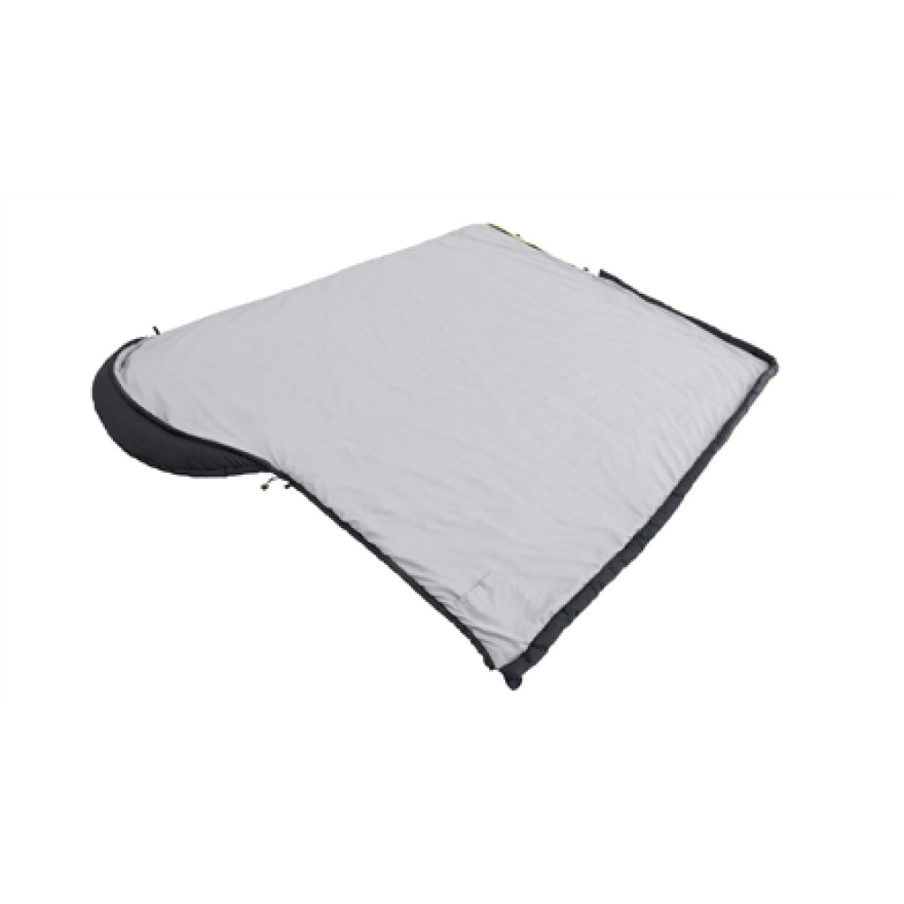 Outwell Campion Black , Sleeping Bag , -10/8 °C , 2 way open - auto lock, L-shape