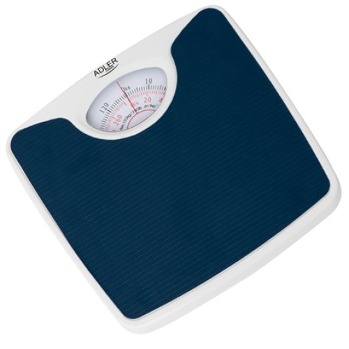 Adler , Mechanical bathroom scale , AD 8151b , Maximum weight (capacity) 130 kg , Accuracy 1000 g , Blue/White
