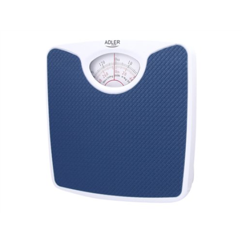 Adler , Mechanical bathroom scale , AD 8151b , Maximum weight (capacity) 130 kg , Accuracy 1000 g , Blue/White
