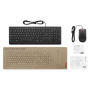 Lenovo Essential Wired Combo Keyboard and Mouse , Keyboard and Mouse Set , Wired , Mouse included , Nordic , Black