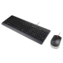 Lenovo Essential Wired Combo Keyboard and Mouse , Keyboard and Mouse Set , Wired , Mouse included , Nordic , Black