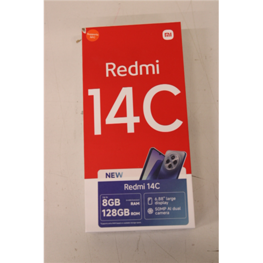 SALE OUT. Xiaomi Redmi 14C (Sage Green) DS 6.88“ IPS LCD 720x1640/2.0GHz&1.8GHz/128GB/4GB RAM/Android 14/microSDXC/WiFi,BT/4G,MZB0HXZEU , Xiaomi Phones , Redmi , 14C , Sage Green , 6.88 , IPS LCD , 720 x 1640 pixels , Mediatek , Helio G81 Ultra , Inte