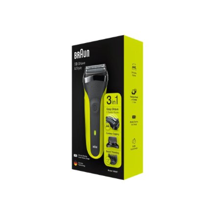 Braun Shaver , 300BT Series 3 , Operating time (max) 30 min , NiMH , Black