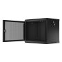 Lanberg , Rack cabinet 19 wall-mount 9U/600x450 with perforated door (flat pack) , WF01-6409-23B , Black