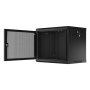 Lanberg , Rack cabinet 19 wall-mount 9U/600x450 with perforated door (flat pack) , WF01-6409-23B , Black