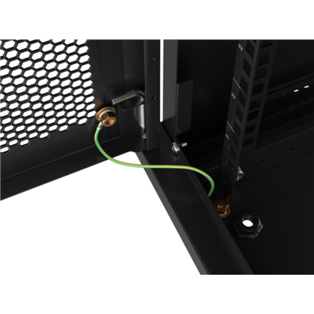 Lanberg , Rack cabinet 19 wall-mount 9U/600x450 with perforated door (flat pack) , WF01-6409-23B , Black