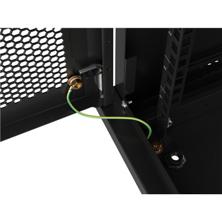 Lanberg , Rack cabinet 19 wall-mount 9U/600x450 with perforated door (flat pack) , WF01-6409-23B , Black