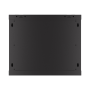 Lanberg , Rack cabinet 19 wall-mount 9U/600x450 with perforated door (flat pack) , WF01-6409-23B , Black