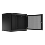 Lanberg , Rack cabinet 19 wall-mount 9U/600x450 with perforated door (flat pack) , WF01-6409-23B , Black