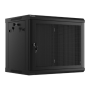 Lanberg , Rack cabinet 19 wall-mount 9U/600x450 with perforated door (flat pack) , WF01-6409-23B , Black