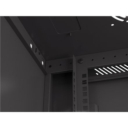Lanberg , Rack cabinet 19 wall-mount 9U/600x450 with perforated door (flat pack) , WF01-6409-23B , Black