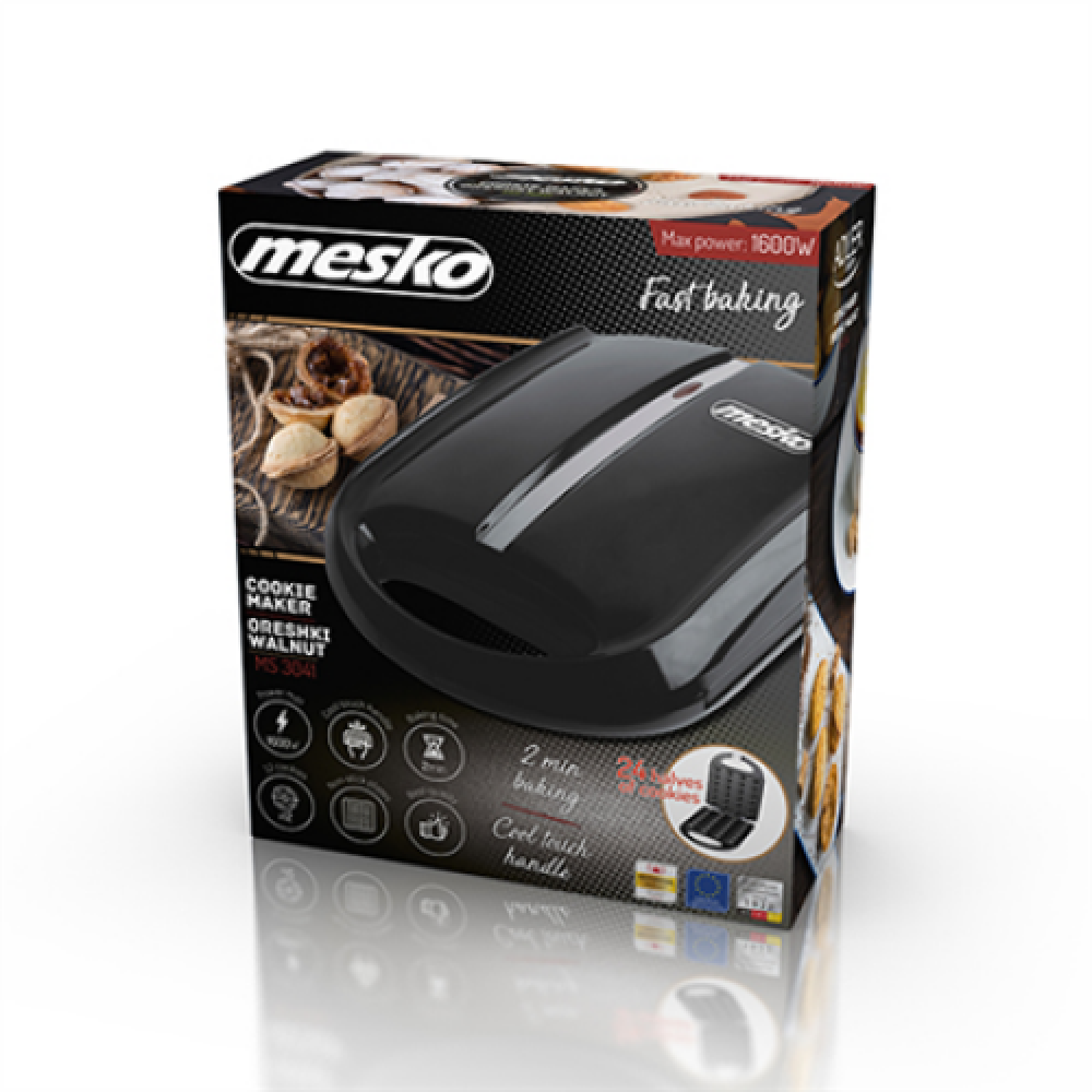 Mesko , Nut maker , MS 3041 , 1600 W , Number of pastry 24 , Nuts , Black