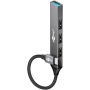 Goobay Slim 4-Port USB Hub, USB-C to USB-A, 5 Gbit/s , 74457