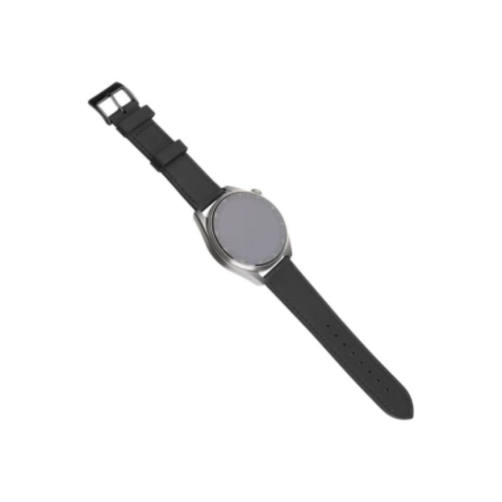 Fixed , Leather Strap with Quick Release 20mm for Smartwatch , Black