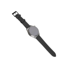 Fixed , Leather Strap with Quick Release 20mm for Smartwatch , Black