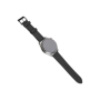 Fixed , Leather Strap with Quick Release 20mm for Smartwatch , Black