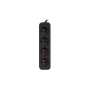 Power strip 1m 4x outlets for UPS system , PS0-04E-0100-IEC-BK , Sockets quantity 4