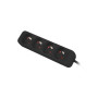 Lanberg , Power strip 1m 4x outlets for UPS system , PS0-04E-0100-IEC-BK , Sockets quantity 4