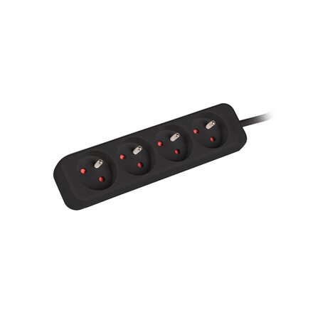 Lanberg , Power strip 1m 4x outlets for UPS system , PS0-04E-0100-IEC-BK , Sockets quantity 4