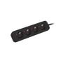 Lanberg , Power strip 1m 4x outlets for UPS system , PS0-04E-0100-IEC-BK , Sockets quantity 4
