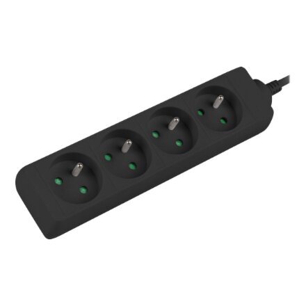 Lanberg , Power strip 1m 4x outlets for UPS system , PS0-04E-0100-IEC-BK , Sockets quantity 4