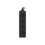 Lanberg , Power strip 1m 4x outlets for UPS system , PS0-04E-0100-IEC-BK , Sockets quantity 4