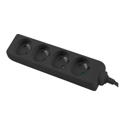 Lanberg , Power strip 1m 4x outlets for UPS system , PS0-04E-0100-IEC-BK , Sockets quantity 4