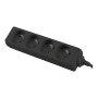 Lanberg , Power strip 1m 4x outlets for UPS system , PS0-04E-0100-IEC-BK , Sockets quantity 4