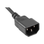Power strip 1m 4x outlets for UPS system , PS0-04E-0100-IEC-BK , Sockets quantity 4
