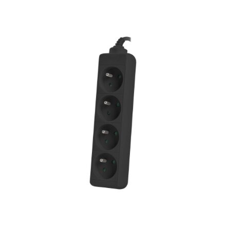 Lanberg , Power strip 1m 4x outlets for UPS system , PS0-04E-0100-IEC-BK , Sockets quantity 4