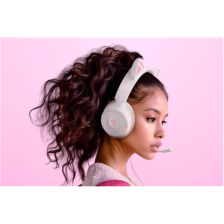Razer Gaming Headset , Kraken Kitty V3 X , Wired , Over-Ear , Microphone , White