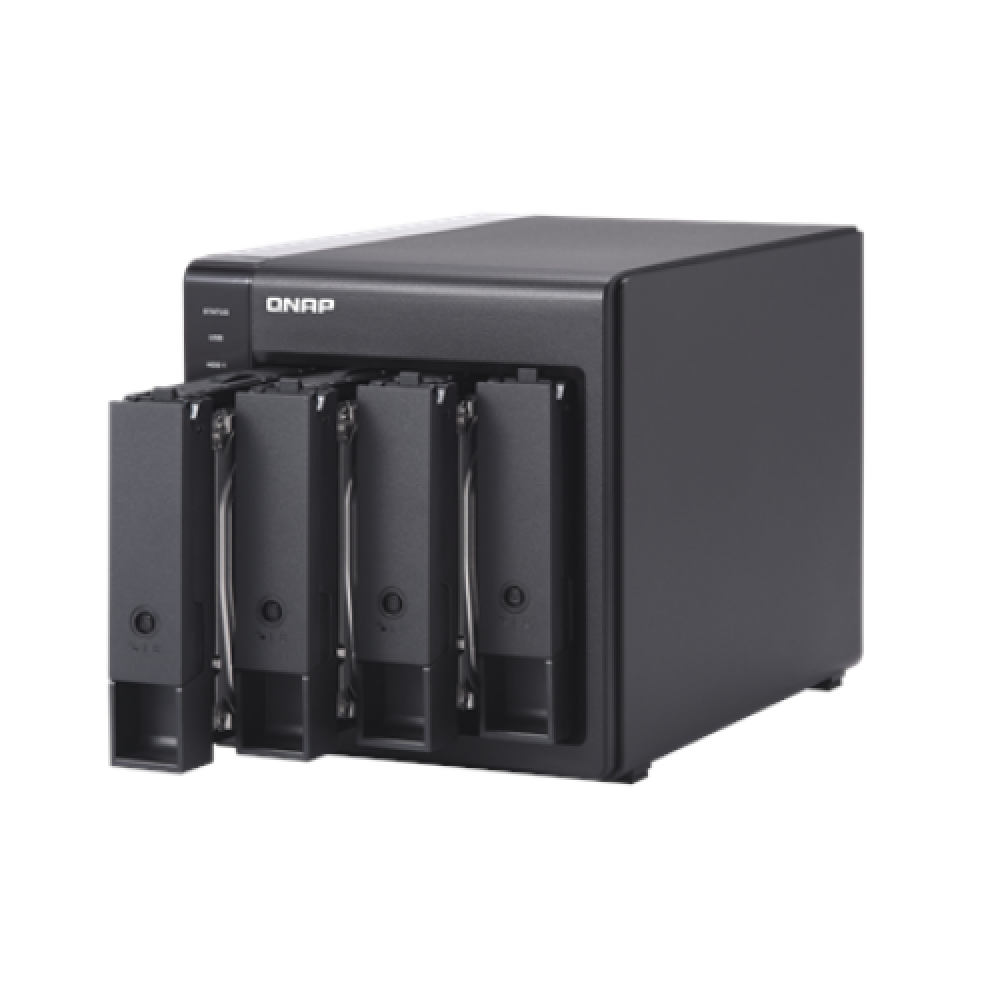 QNAP , 4-Bay , TR-004 , Up to 4 HDD/SSD Hot-Swap , Micro processor with hardware RAID