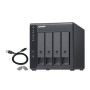 QNAP , 4-Bay , TR-004 , Up to 4 HDD/SSD Hot-Swap , Micro processor with hardware RAID