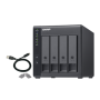 QNAP , 4-Bay , TR-004 , Up to 4 HDD/SSD Hot-Swap , Micro processor with hardware RAID
