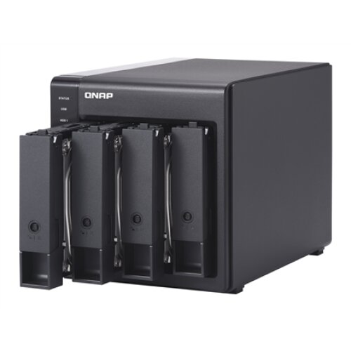 QNAP , 4-Bay , TR-004 , Up to 4 HDD/SSD Hot-Swap , Micro processor with hardware RAID