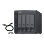 QNAP , 4-Bay , TR-004 , Up to 4 HDD/SSD Hot-Swap , Micro processor with hardware RAID