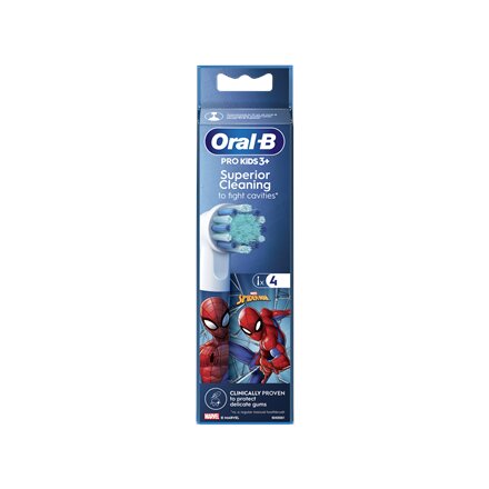 Oral-B Replacement Toothbrush Heads , EB10 4 refill Spiderman , Heads , For kids , Number of brush heads included 4
