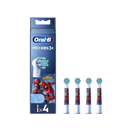 Oral-B Replacement Toothbrush Heads , EB10 4 refill Spiderman , Heads , For kids , Number of brush heads included 4