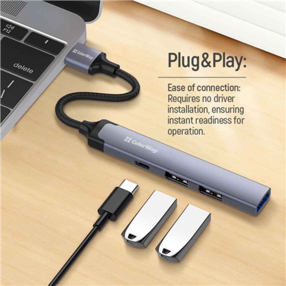 ColorWay 4-in-1 Docking Station , CW-HUB05